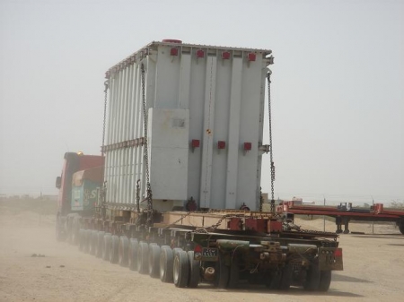 Transport exceptionnel extra hauteur.